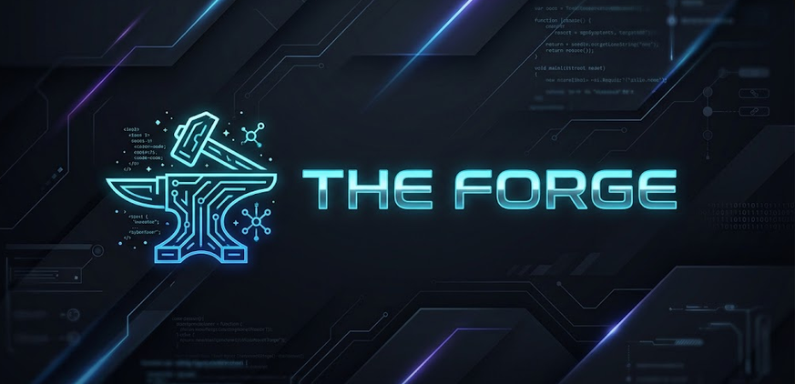 The Forge banner for the 3D printer project